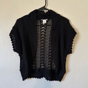 SWEATERWORKS crochet cardigan